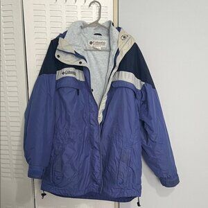 Columbia Women's L 3-in-1 Blue Jacket